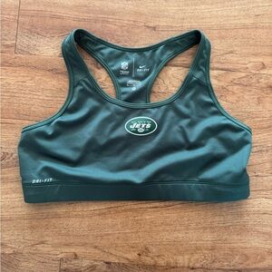 Nike New York Jets NFL Women’s Sports Bra Top Green Size XL